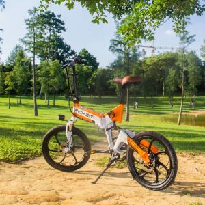 Portable 20 Inch Folding Electric Bike 48v Lithium Battery Top 730