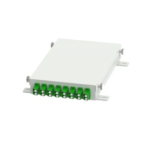Aluminum 8 Cores FC APC Type Fiber Optic Distribution Box for Network FTTH/FTTX