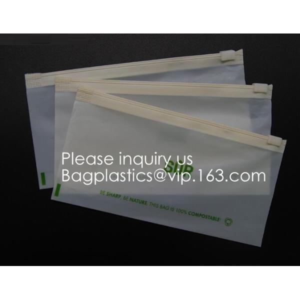 Quality 100% Biodegradable Corn Starch Bag Eco-friendly PLA Zipper Pouch,Biodegradable, Recyclable, Waterproof, Smell Proof, Col wholesale