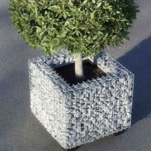 Welded Gabion Mesh Box / Galvanized Gabion Rock Wall Cages For Garden Fence
