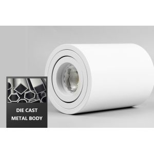 Black Ceiling Round Surface Mounted Downlight Adjustable For Showroom