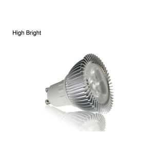 Cheap 3W AC 90 - 240V 5000 - 10000K High Power LED GU10 Spot Light Bulb For Amusement for sale