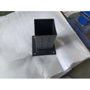 Strong and Durable 3-Way Triangle Bracket for Pergola Black Customized Thickness