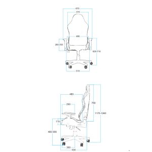 Child Ergonomic Adjustable Gaming Swivel Chair With Five Pointed Base
