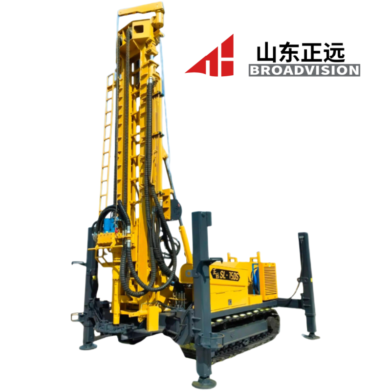 Track-type Water Well Drilling Rig For Deep-hole Operations Is Energy-efficient,