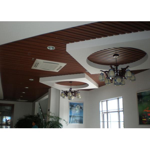 Quality Recyclable UPVC Wall Panels , Wood Plastic Composite Ceiling Tile wholesale