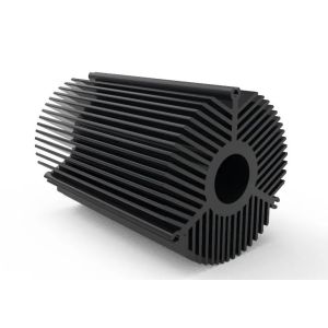 OEM Aluminum Extrusion Profile Led Heat Sink Round Enclosure