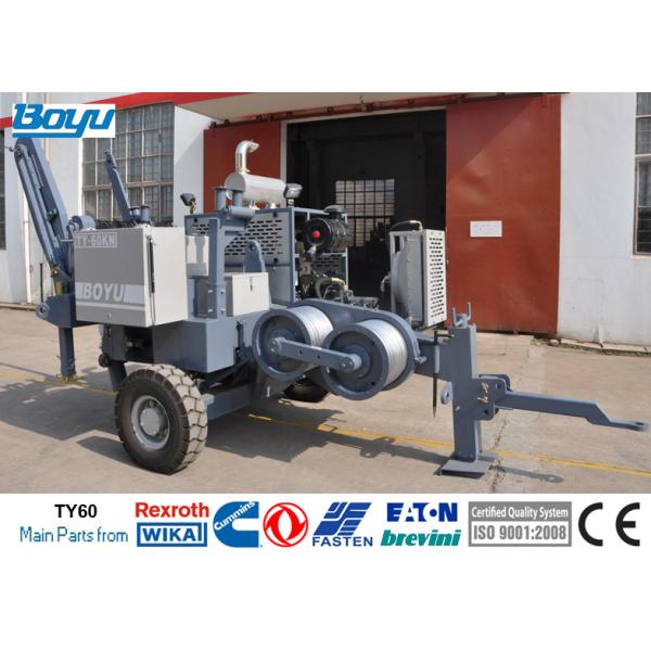 60kN 6 Ton 220kv Overhead Transmission Line Stringing Equipment with Cummins