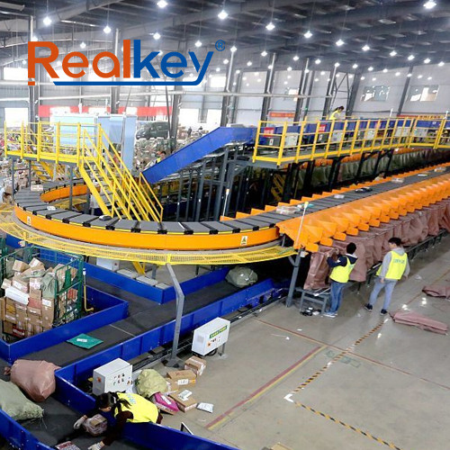 Quality Logistics Cross Belt Sorter Adjustable Energy Saving High Applicability wholesale