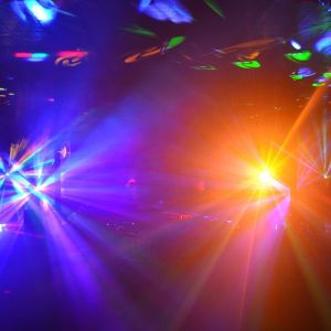 Live Room RGBW LED Stage Effect Light Ip20 With Rotation Dyeing Pattern