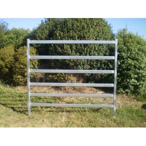 Cheap 40x40 1.8M x 2.1M Heavy Duty Cattle Corral Panels For Sale 6 Oval Bars 30*60mm for sale