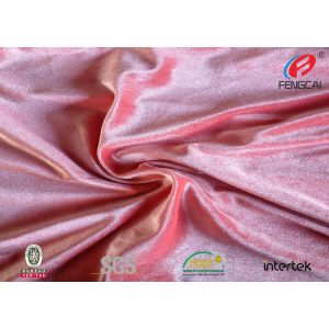 polyester Korea velvet fabric, polyester spandex 4 way stretch velvet fabric for