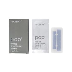 China VECMINT pap* Advanced Teeth Whitening Strips - A Pack of 5 Applications Long - lasting White Smile. on sale