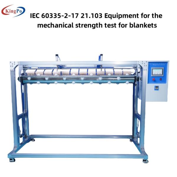 Quality Testing Blankets Mechanical Strength Test Apparatus IEC60335-2-17 Figure BB.1 To BB.3 with 33rpm/min Driving Sprocket Speed wholesale