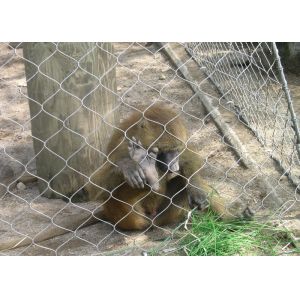 High Tensile Zoological Animal Enclosure Mesh 3.0mm Knotted Rope Net