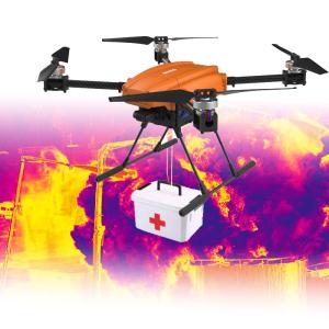 Cheap Professional Police Drones for Fire Fighting and Rescue Uav with Thermal Camera and Payload Drone for sale