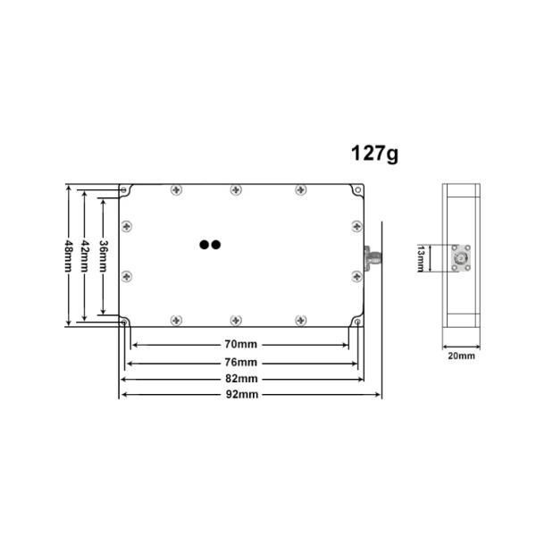 2.4G 10W Signal Jammer Module High Power Amplifier Module For Drone