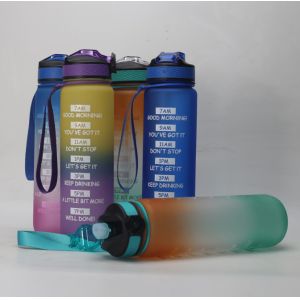 32 oz Water Bottle with Straw BPA Free Drinking Water Bottle with Hours Increase