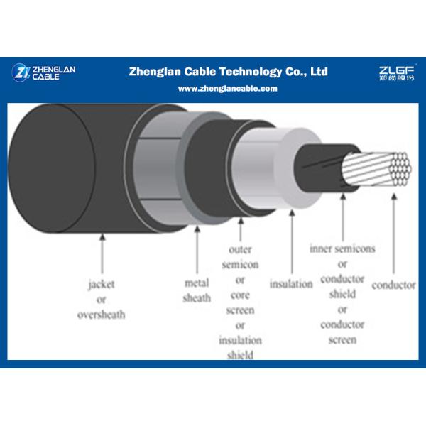 MV SIngle Three Cores Aluminum Conductor Power Cable Armoured IEC 60502/60228