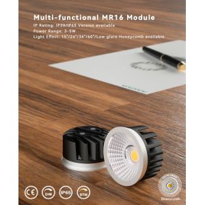30mm Height MR16 Module 3000K Ultra Thin Commercial Lighting Downlight