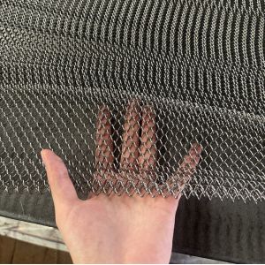 China Custom Aluminum Stainless Steel Chain Link Mesh 1mm-1.5mm Diameter on sale