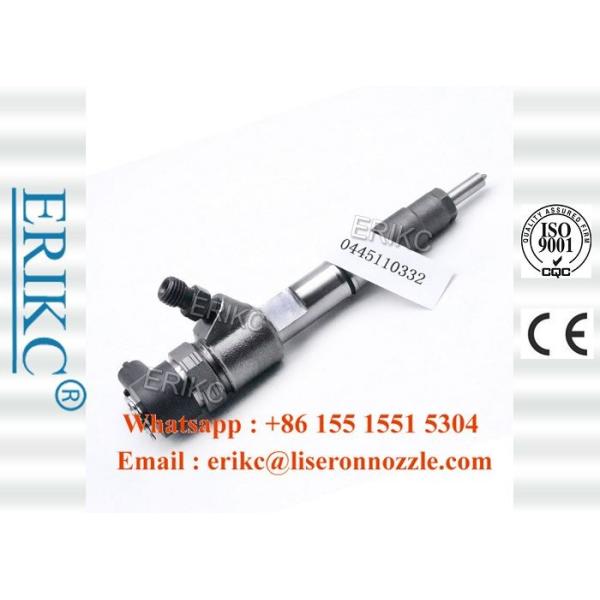 Quality ERIKC 0445110332 diesel common injector rail 0 445 110 332 original gas fuel injector 0445 110 332 wholesale