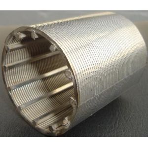 Water Well Wedgewire Screen Cylinder Pipe High Mechanical Strength Easy Cleaning