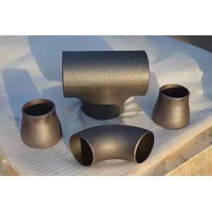 China Seamless Welded Elbow Tee Reducer Cap DIN EN10253 Black ANSI Rust Oil on sale