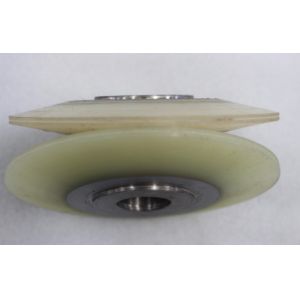 Single Polyurethane Wheels Abrasion Resistant PU Rollers Wheelsnon-woven Flap