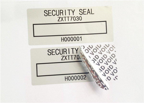 Quality Low Residue VOID Printable Security Labels With Matt / Glossy Silver wholesale
