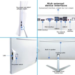 Business 21.5inch Aio For Gaming Computers Laptops And Desktops Barebone All In