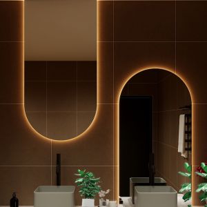 Touch Switch Function Large Glass Mirror for Modern Bedroom Wall in Design