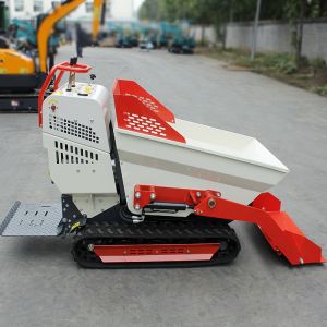 Mini Agricultural Crawler Transporter 0.8 Ton Orchard Home Lift Dumper Dump