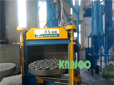 Double Station Turntable Shot Blasting Machine Heat Treatment