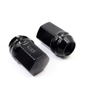 Wheel Nuts Gloss Black Lug Nuts 14 X 1.5mm conical seat 1.46''