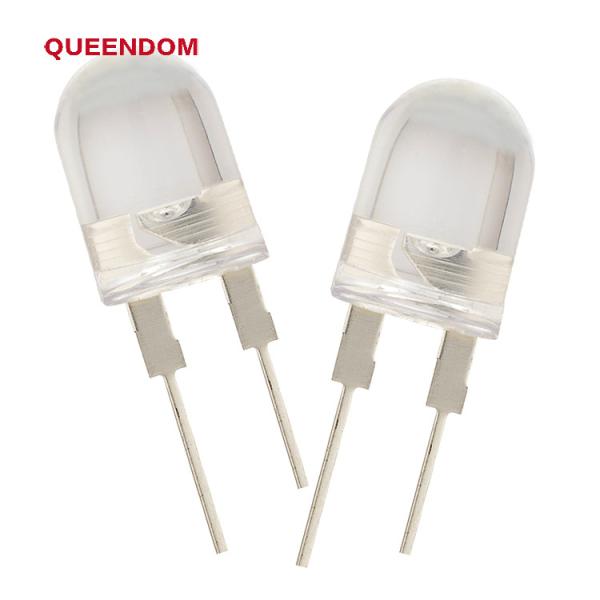 10mm bullet lamp beads | F10 bullet medium power | 10mm round head | 10mm0.5W