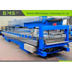 Cheap 8.4*1.45*1.2M Cold Joint Hidden Roof Panel Roll Forming Machine PLC Control for sale