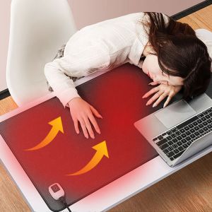 Leather Electric Heating Desk Pad With 45degrees Temperature Sheerfond