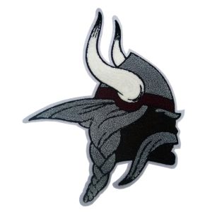 Heat Cut Border Single Felt Chenille Logo Patches 9C Color