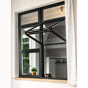 Home Aluminum Fold Up Windows Panels Glass Sliding Bifold Windows