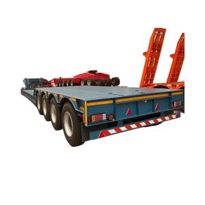 150t Load Capacity Detachable Gooseneck Low-Bed Trailer for Heavy Equipment