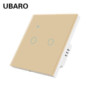 240V Smart Zigbee Switch Zigbee Hubs 2 Gang APP Control Remote Light Switch