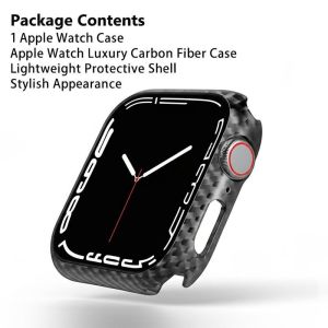 Cheap Package Contents 1 Apple Watch Case Apple Watch Luxury Carbon Fiber Case Lightweight Protective Shell Stylish Appearance for sale