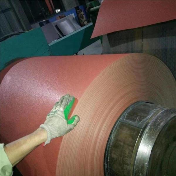 Quality Wrinkle Matt PPGI Steel Coil Z120 Textured Pre-Painted Colorful Roof Panel Tile Beckers RMP 15 Years Warranty wholesale