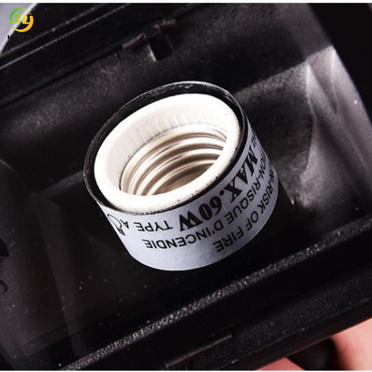 E26 Outdoor Led Wall Sconce Lamp Aluminium Glass Material