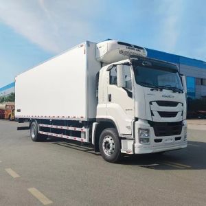 10-12 Tons ISUZU GIGA Refrigerator Truck for meat ice cream transportation