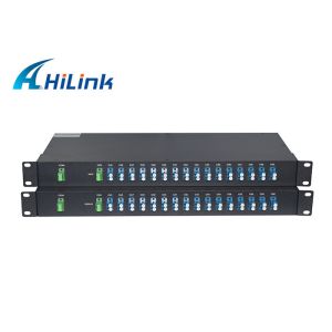 Cheap 16 Channels C21-C36 Dual Fiber FMU 1U Rack Mount, LC/UPC Expansion Port DWDM Mux Demux for sale