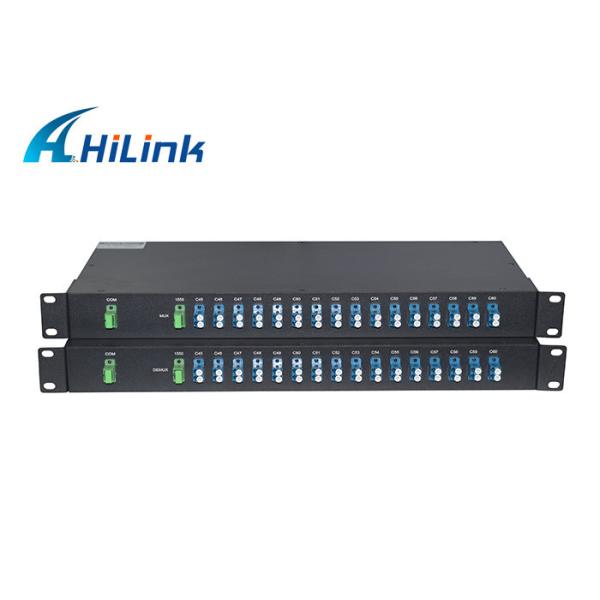 16 Channels C21-C36 Dual Fiber FMU 1U Rack Mount, LC/UPC Expansion Port DWDM Mux