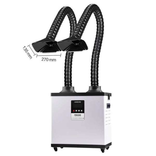 Double Solder Fume Extractor Portable Solder Smoke Extractor For Repair