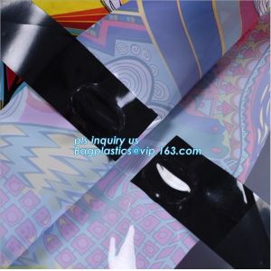 water resisting plastic garment packaging slider zipper pouch, slider bag zipper